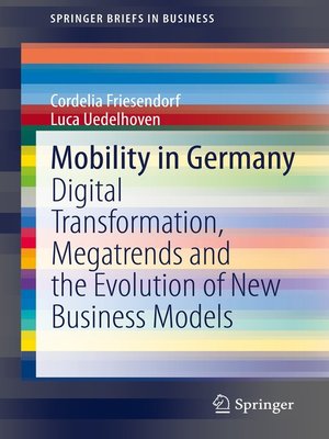 cover image of Mobility in Germany